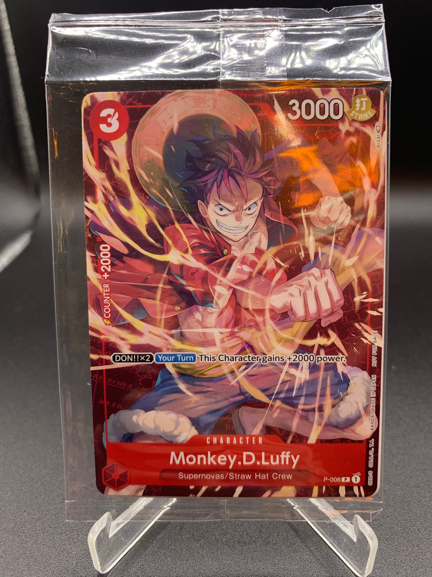 One Piece TCG: Monkey.D.Luffy P-006 Sealed One Piece Promo Cards (Copy)