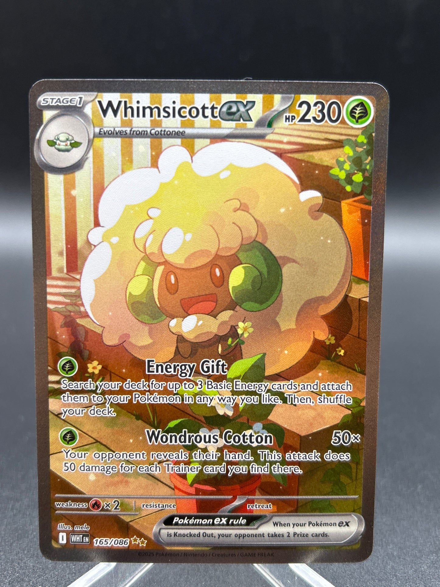 Pokémon TCG: 2025 Whimsicott ex - 165/086 - SV: White Flare