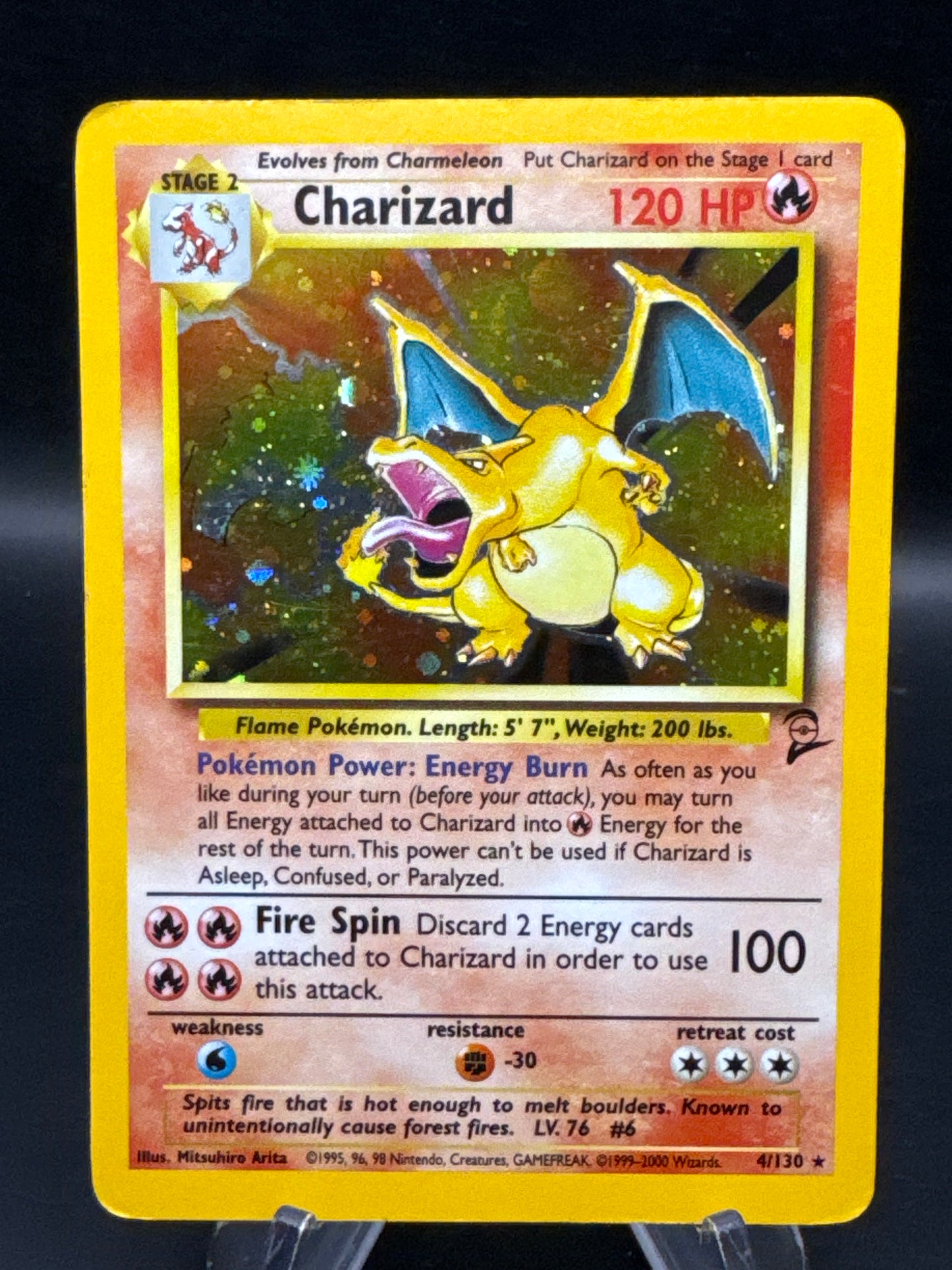 Pokémon TCG: 1999 Charizard - 4/130 - Base Set 2 Holo