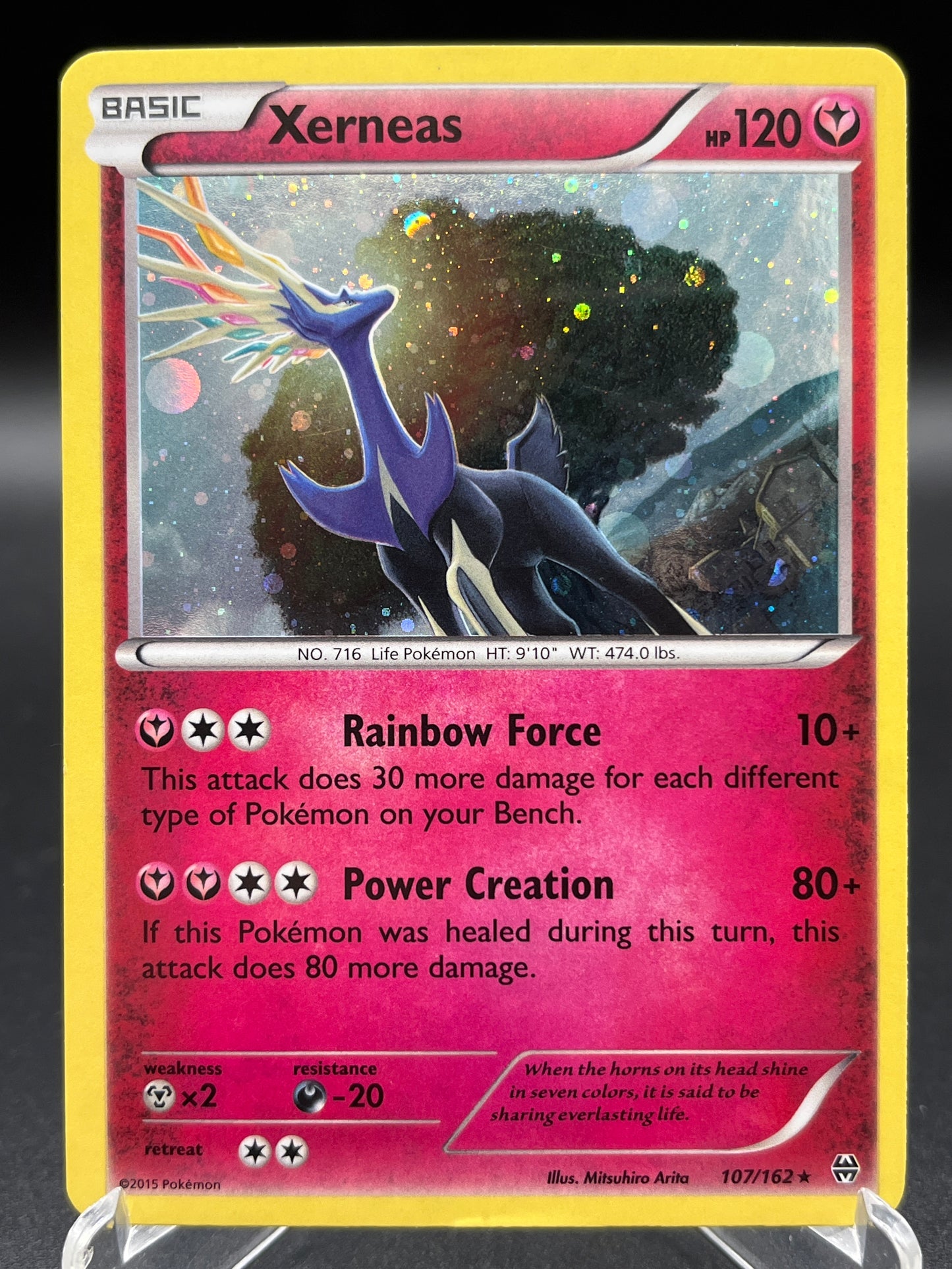 Pokémon TCG: 2015 Xerneas - 107/162 (Cosmos Holo) - Blister Exclusives (BLE