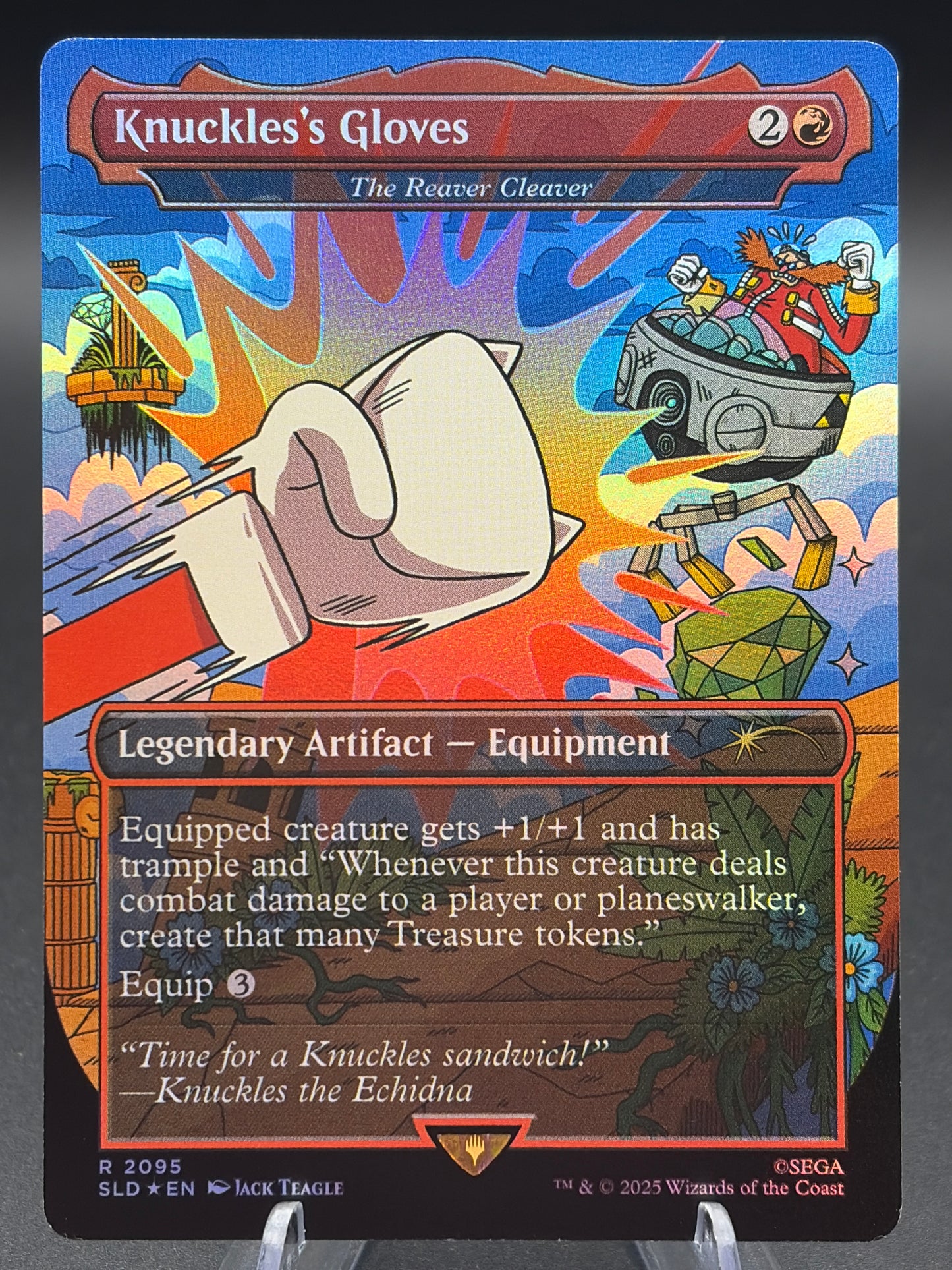 MTG TCG: Knuckles's Gloves - The Reaver Cleaver (Rainbow Foil) - Secret Lair Drop Series (SLD)