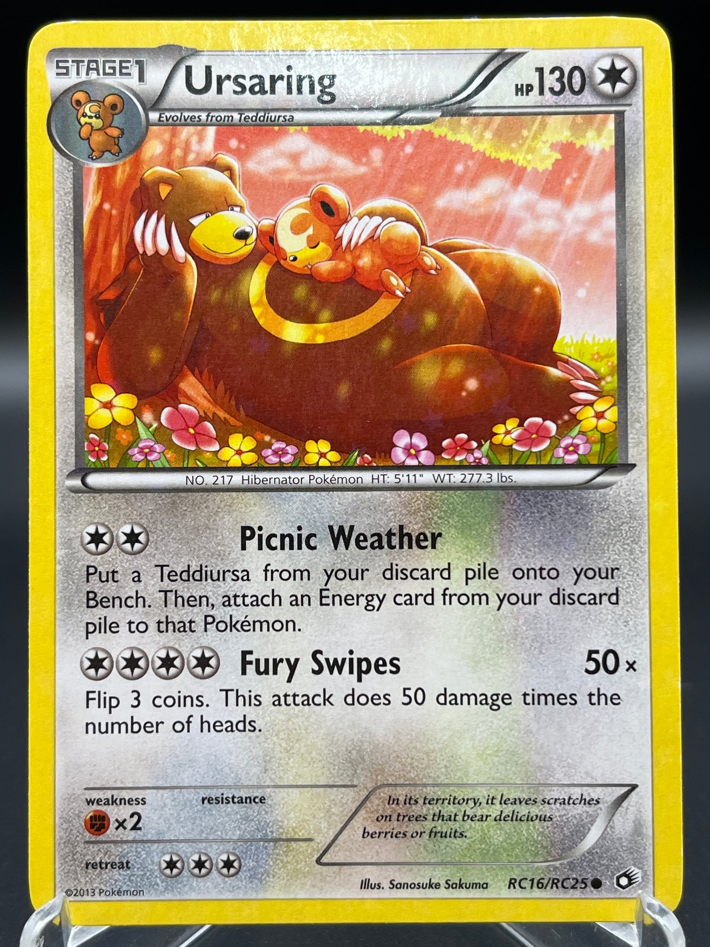 Pokémon TCG: 2013 Ursaring RC16/RC25 - Legendary Treasures: Radiant Collection