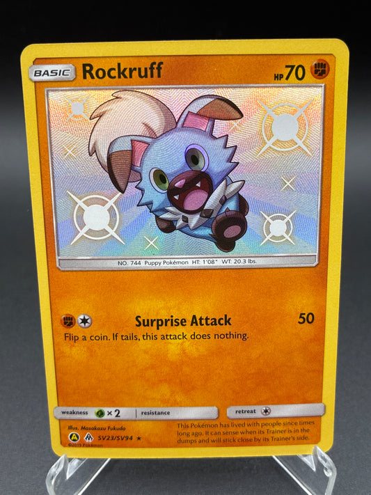 Pokémon TCG: 2019 Rockruff SV23/SV94 SM: Hidden Fates Shiny Vault