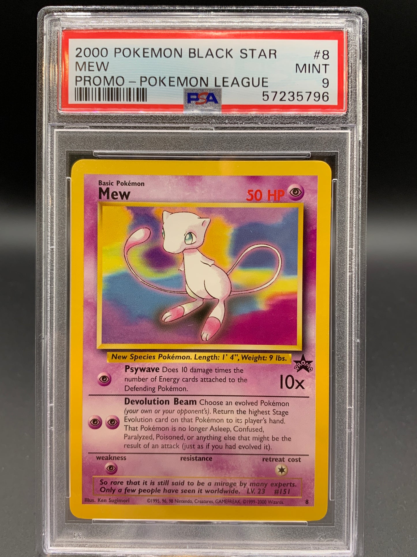 PSA 9 Pokémon TCG: 2000 Mew - #8 - WoTC Promo