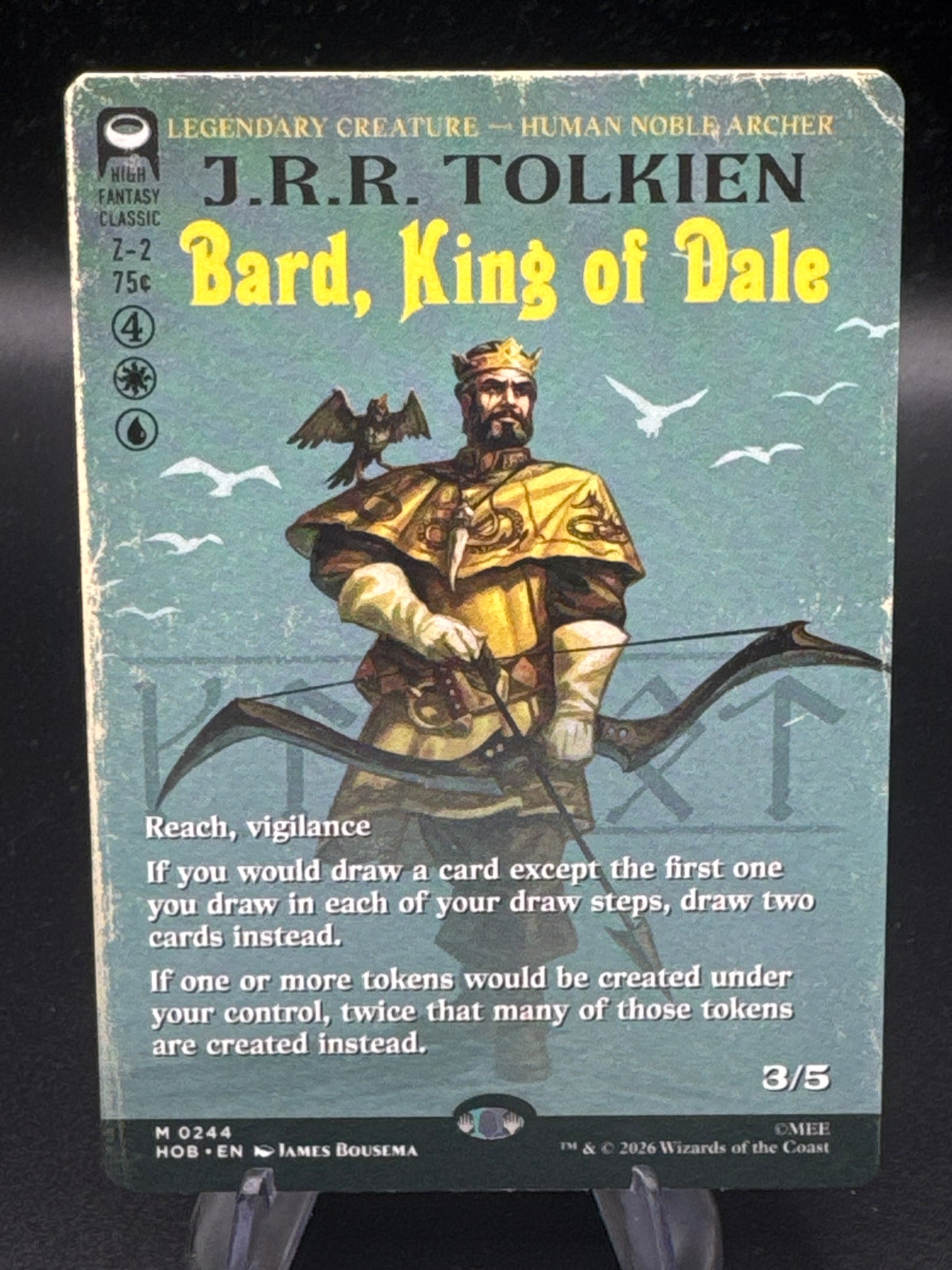 Magic The Gathering: Bard, King of Dale (Borderless) M 0244 - The Hobbit (HOB)