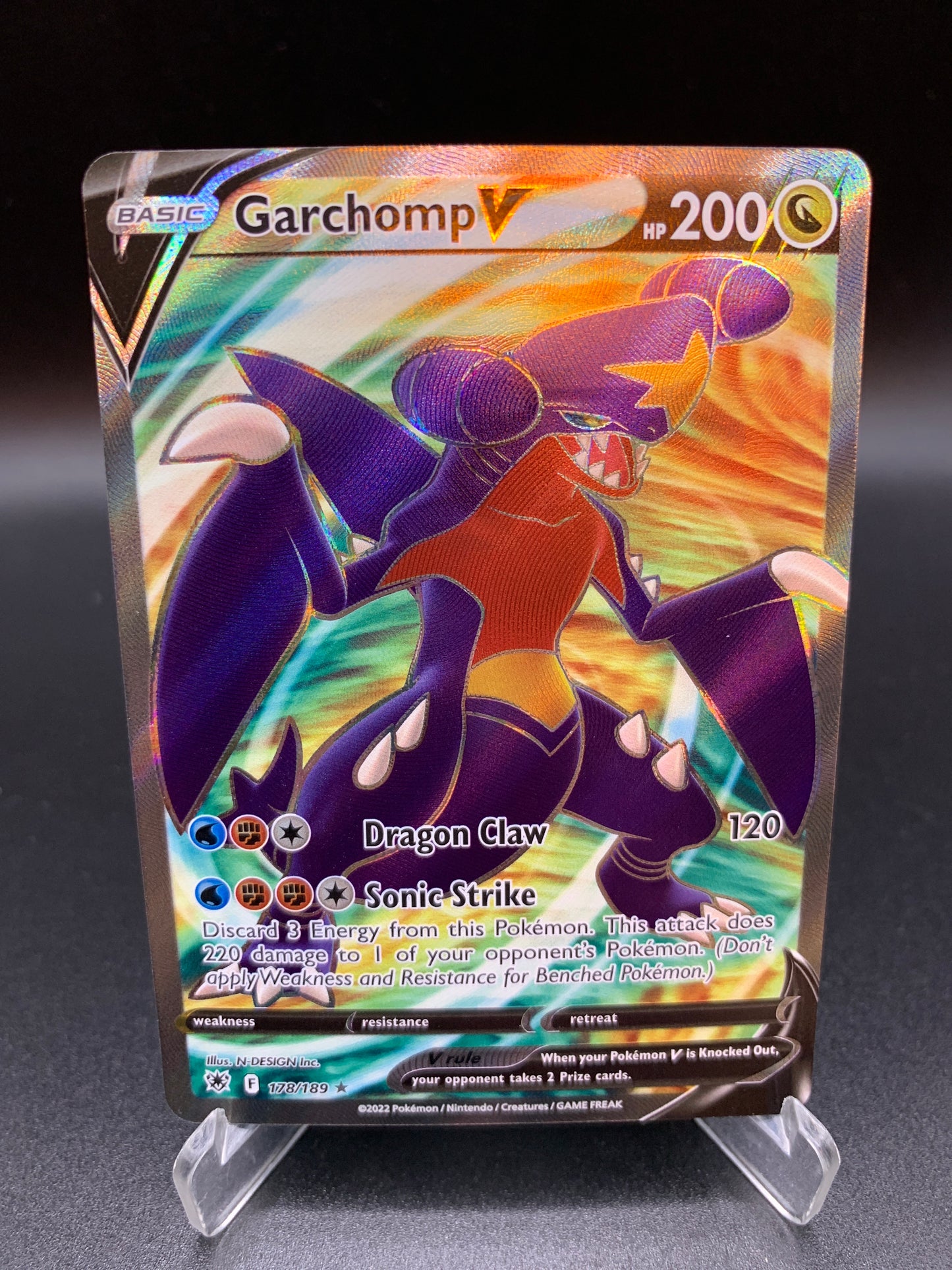 Pokemon TCG 2022 Garchomp V 178/189 Astral Radiance