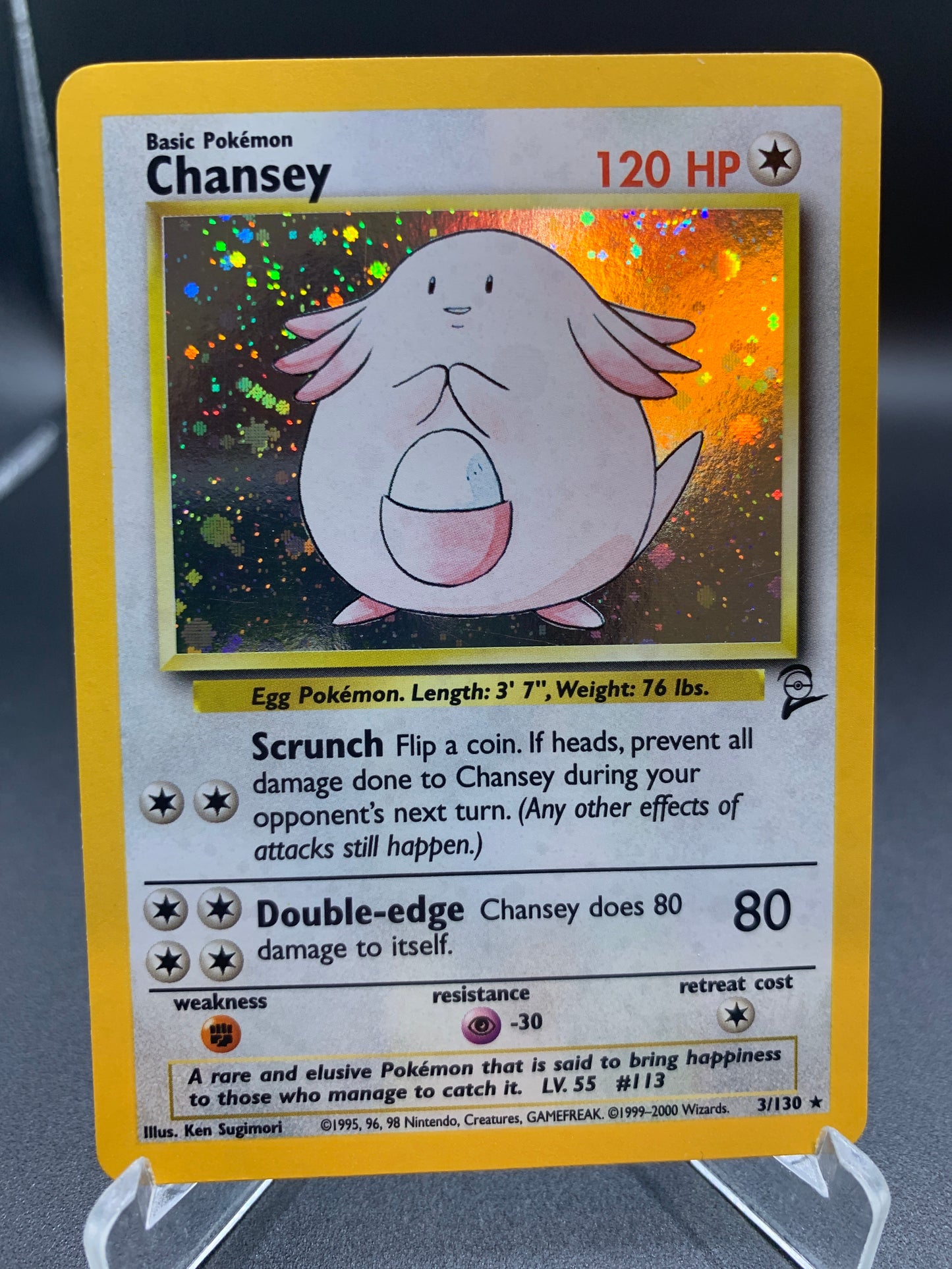 Pokémon TCG: 1999 Chansey 3/102 Base Set Holo