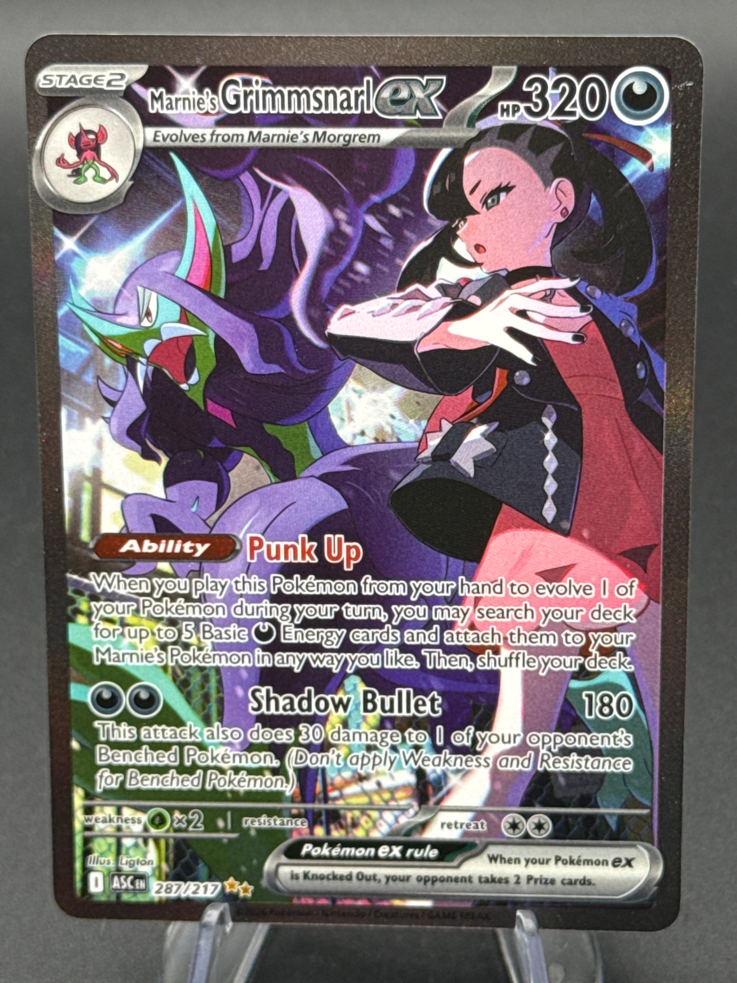 Pokémon TCG: 2026 Marnie's Grimmsnarl ex - 287/217 - ME: Ascended Heroes