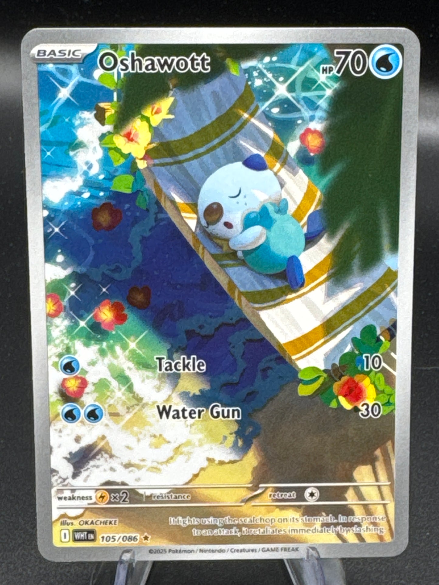 Pokémon TCG: 2025 Oshawott - 105/086 - SV: 126/086 White Flare