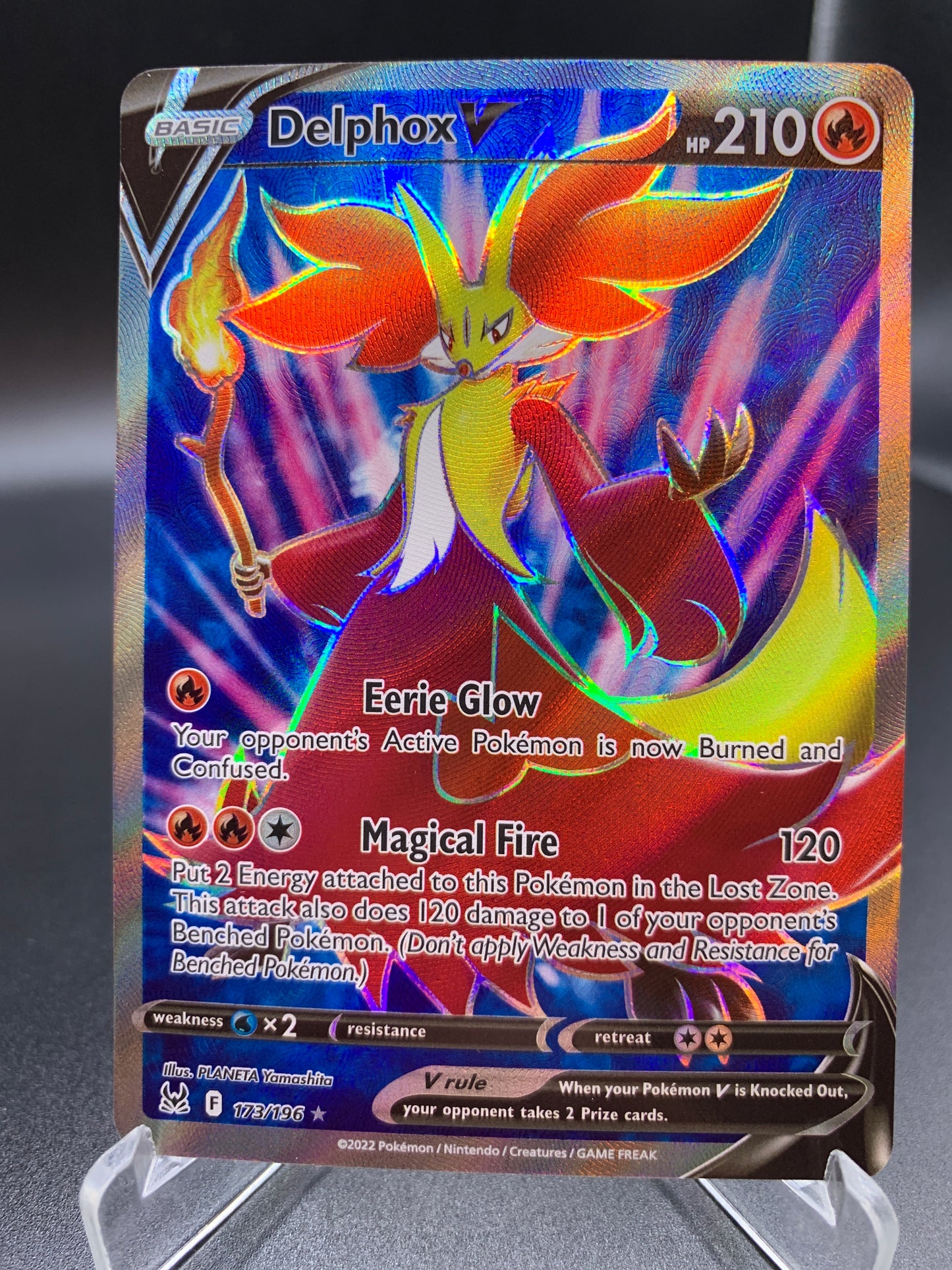 Pokémon TCG: 2022 Delphox V 173/196 SWSH: Lost Origin