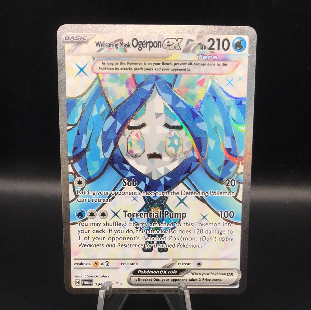 Pokémon TCG: 2024 Wellspring Mask Ogerpon ex 194/167 SV: Twilight Masquerade