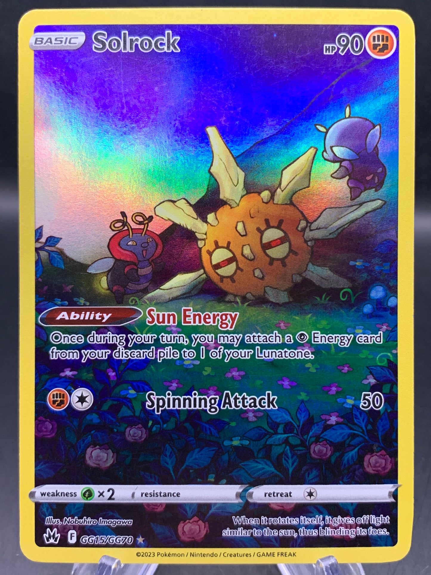 Pokémon TCG: 2023 Solrock - GG15/GG70 - Crown Zenith: Galarian Gallery