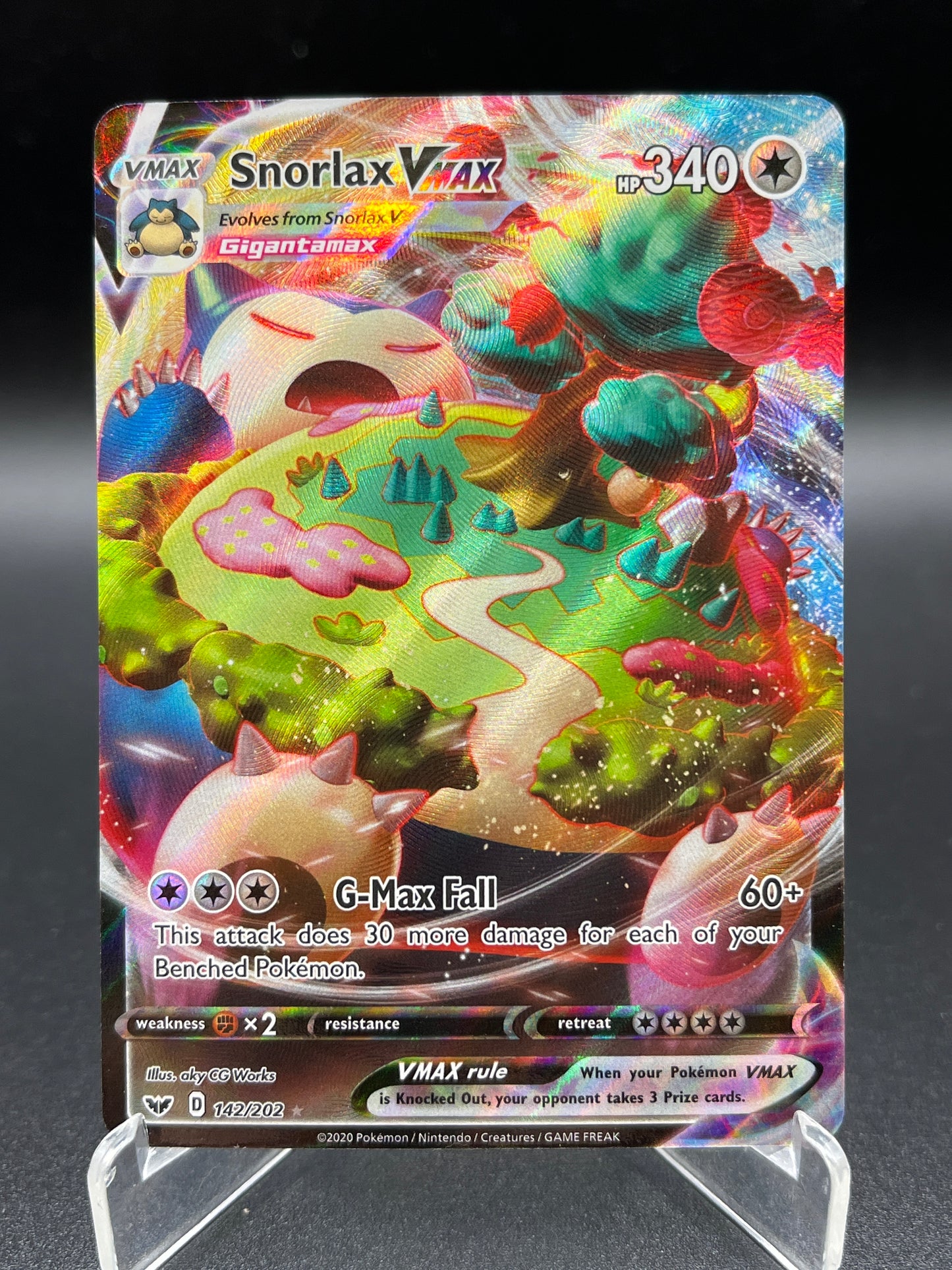 Pokémon TCG: 2020 Snorlax VMAX 142/202 SWSH: Sword & Shield Base Set