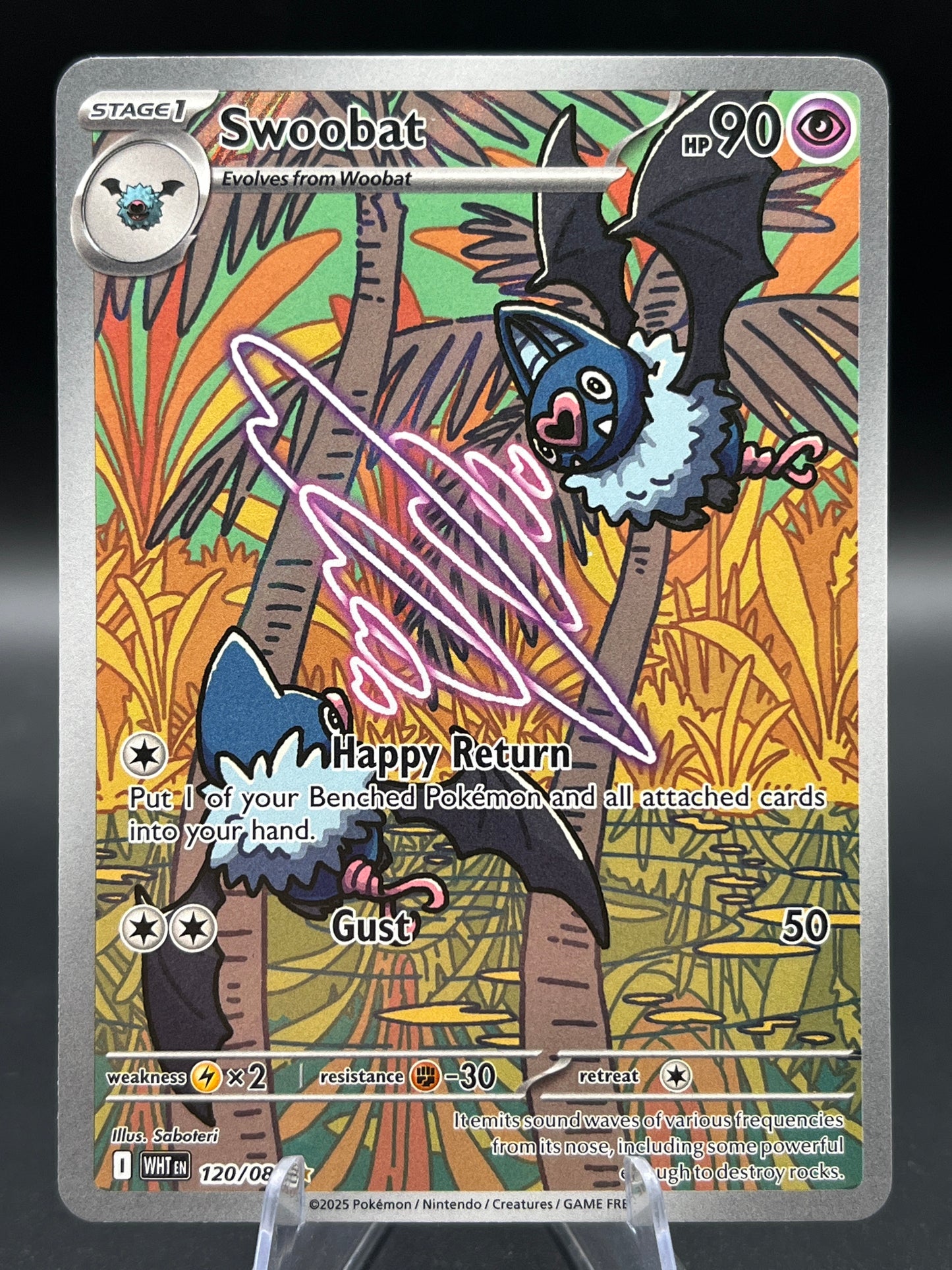 Pokémon TCG: 2025 Swoobat - 120/086 - SV: White Flare