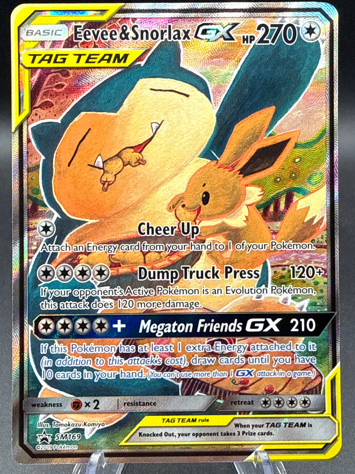 Pokémon TCG: 2019 Eevee & Snorlax GX - SM169 - Sun & Moon Promo