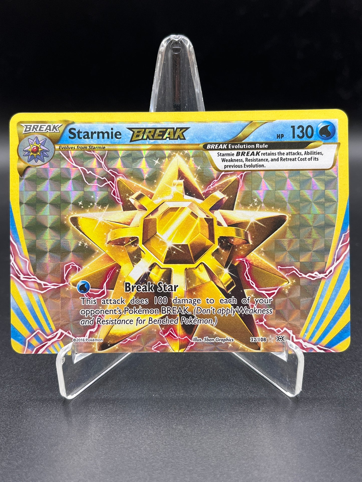 Pokémon TCG: 2016 Starmie Break 32/108 XY: Evolutions