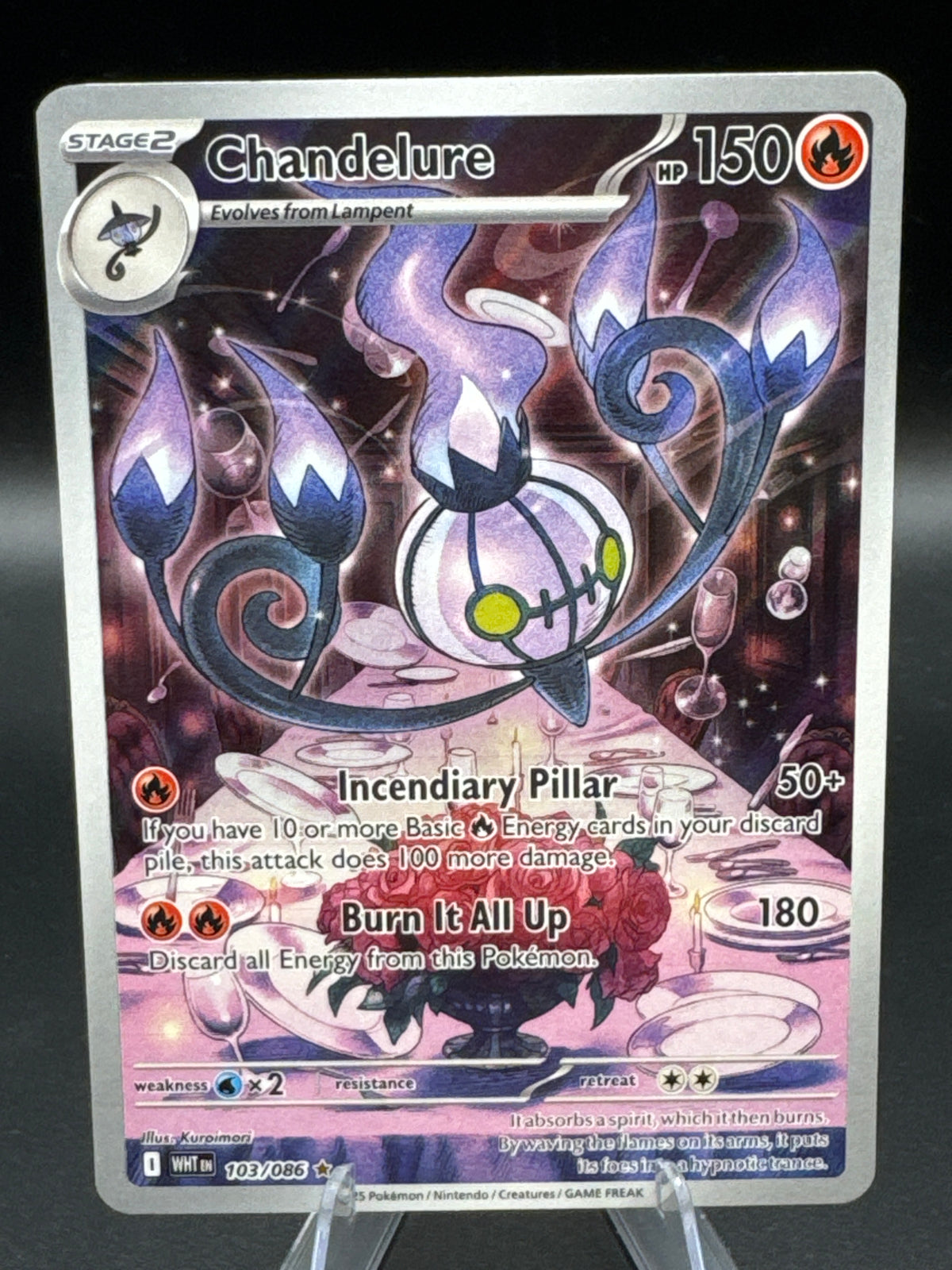 Pokémon TCG: 2025 Chandelure 103/086 SV: White Flare