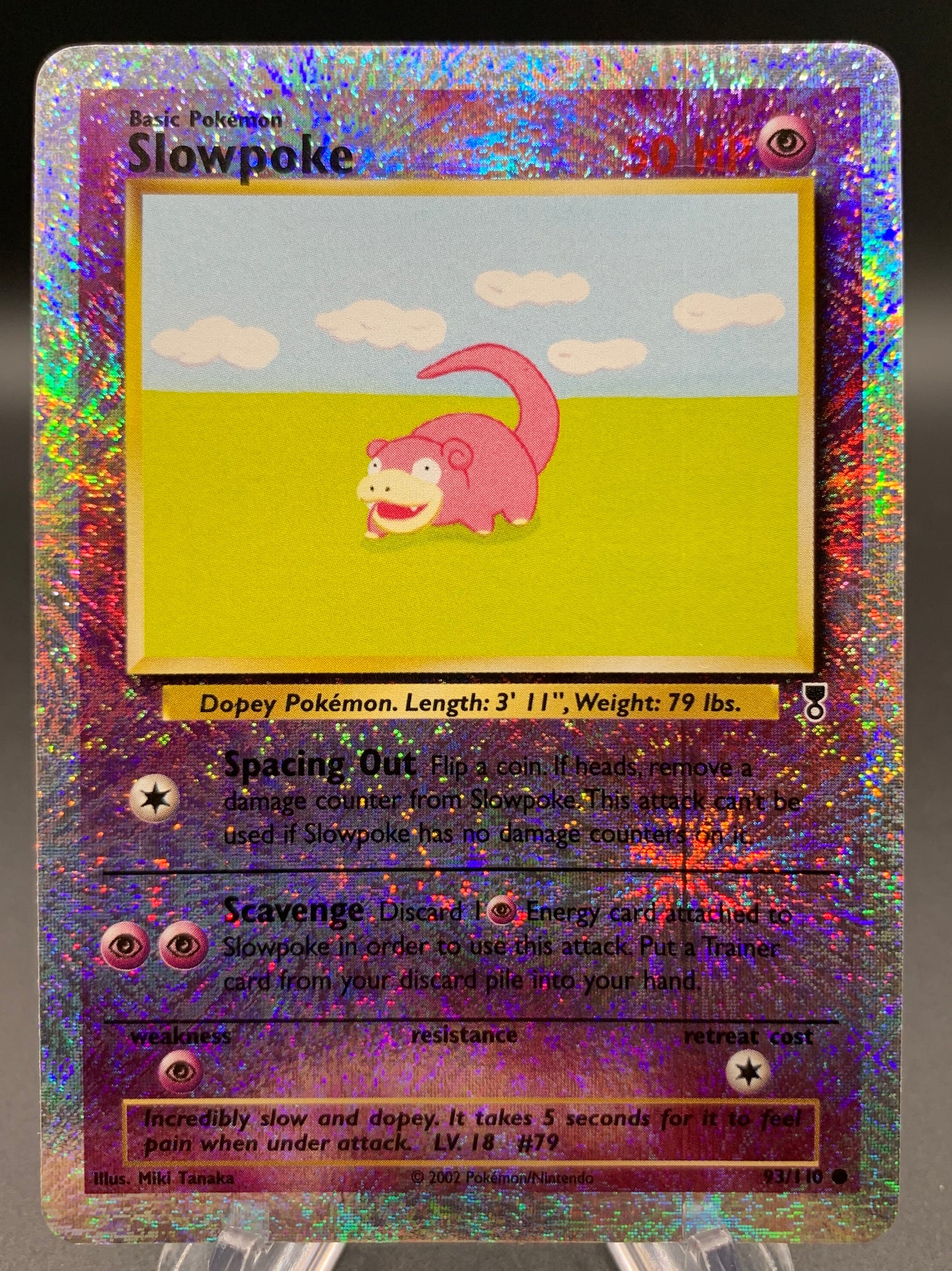 Pokémon TCG: 2002 Slowpoke - 93/110 - Legendary Collection Reversed Holo