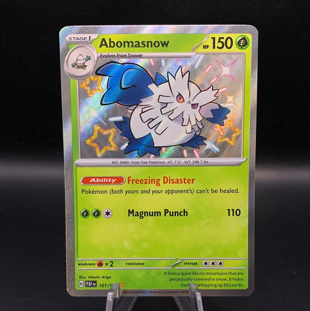 Pokémon TCG: 2024 Abomasnow 101/091 S&V Paldean Fates Baby Shiny