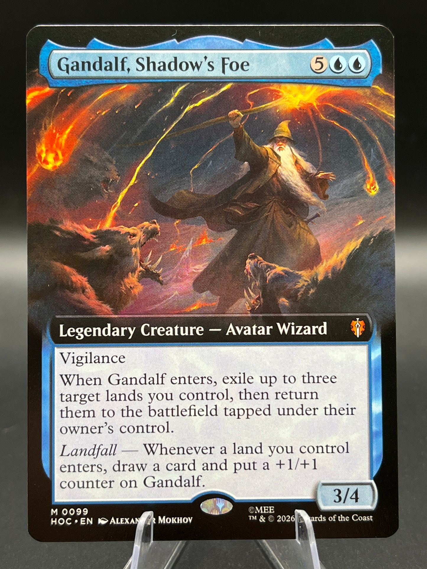 Magic The Gathering: Gandalf, Shadow's Foe (Extended Art) - The Hobbit: Eternal-Legal