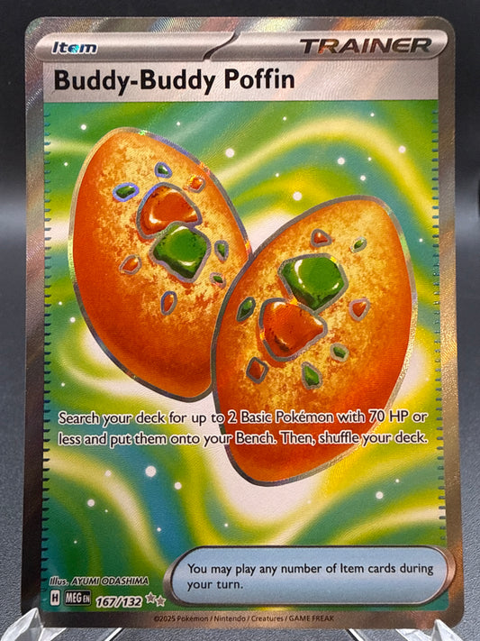 Pokémon TCG: 2025 Buddy-Buddy Poffin 167/132 MEG: Mega Evolution