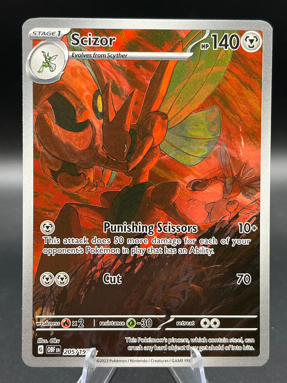 Pokémon TCG: 2023 Scizor - 205/197 - SV: Obsidian Flames