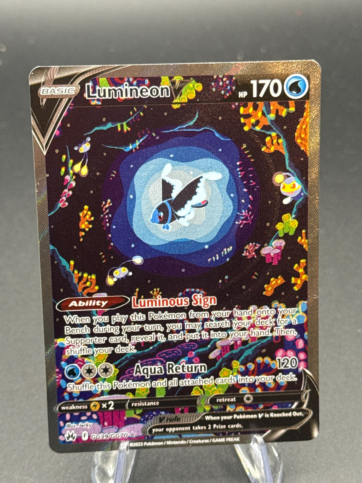 Pokémon TCG: 2023 Lumineon V GG39/GG70 SWSH: Crown Zenith Galarian Gallery