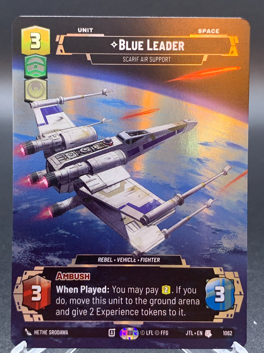 Star Wars TCG: Blue Leader - Scarif Air Support (Prestige Foil) - Jump to Lightspeed (JTL)