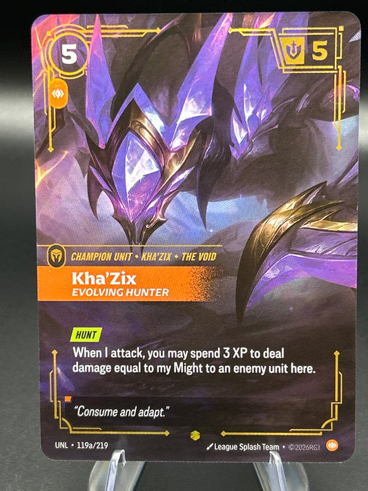 Riftbound TCG: 2026 Kha'Zix 119a/219 Unleashed