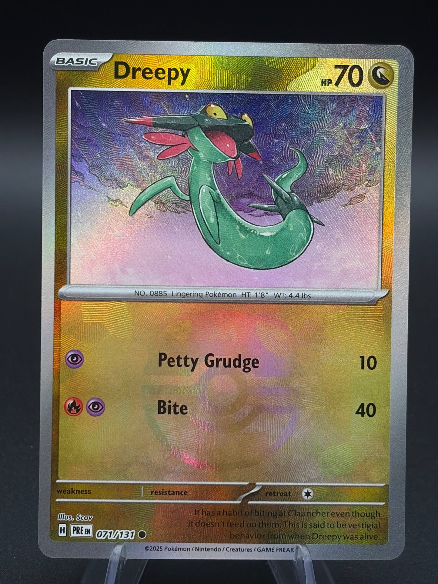 Pokémon TCG: 2025 Dreepy Master Ball 071/131 SV: Prismatic Evolutions