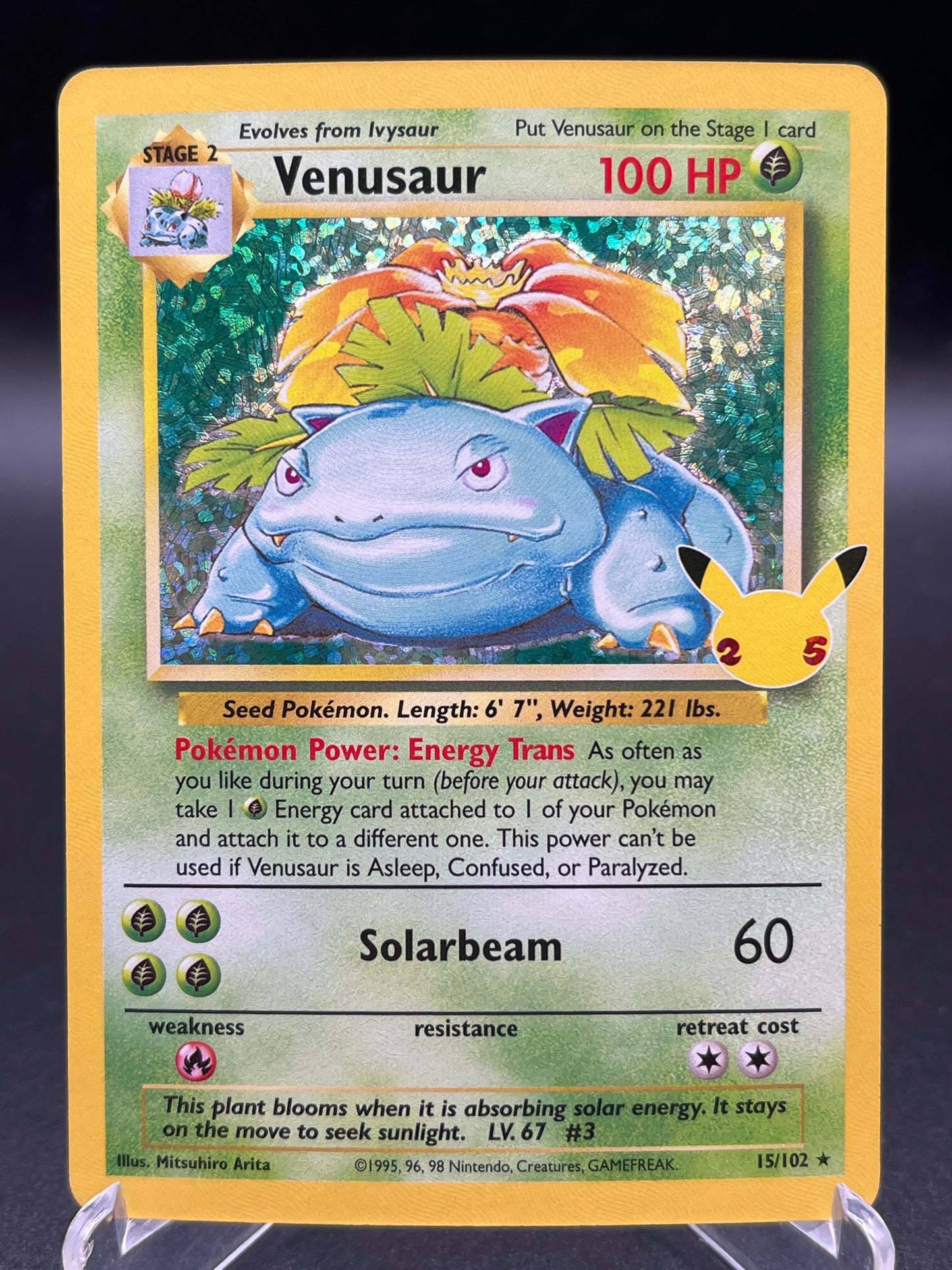 Pokémon TCG: 2021 Venusaur - 15/102 -  Celebrations Classic Collection