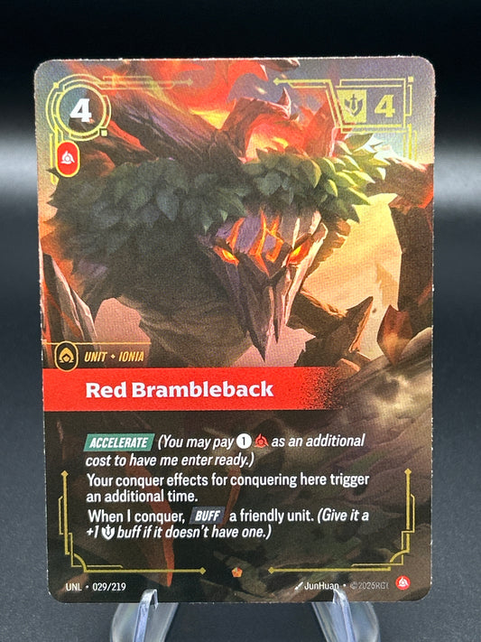 Riftbound TCG: 2026 Red Brambleback 029/219 Unleashed