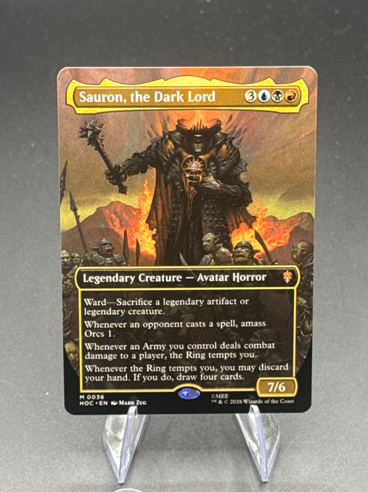 MTG TCG:  Sauron, the Dark Lord (Borderless) M 0036 - The Hobbit: Eternal-Legal
