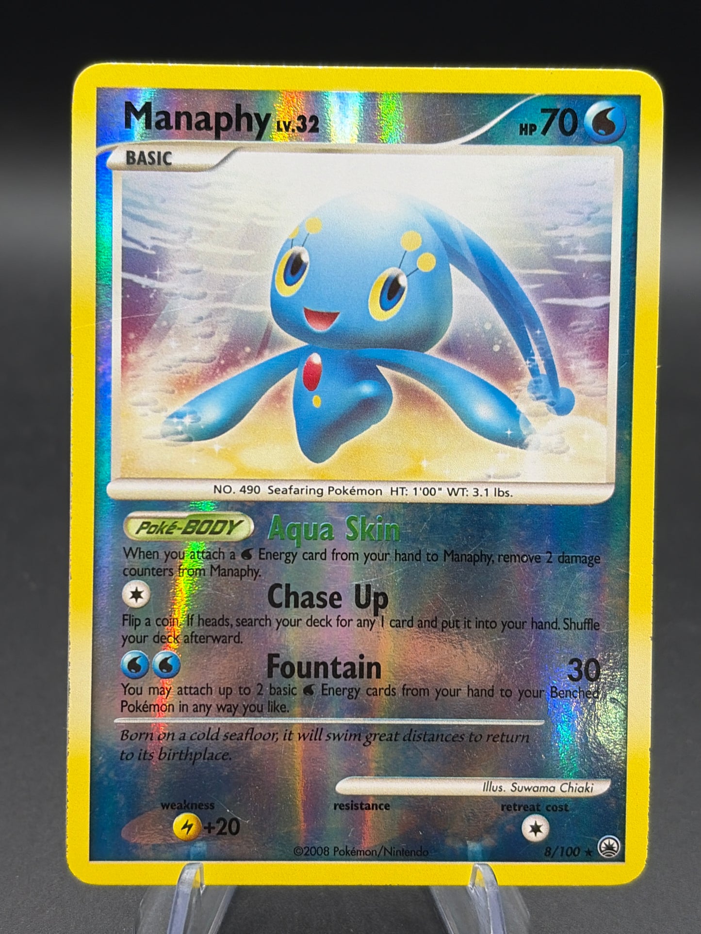 Pokémon TCG: 2008 Manaphy Reverse Holo 8/100 - Majestic Dawn