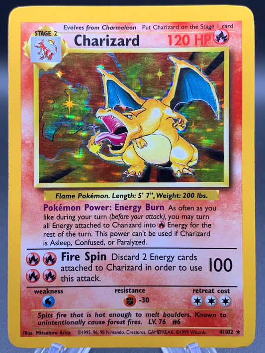 Pokémon TCG: 1999 Charizard - 4/102 - Base Set Holo