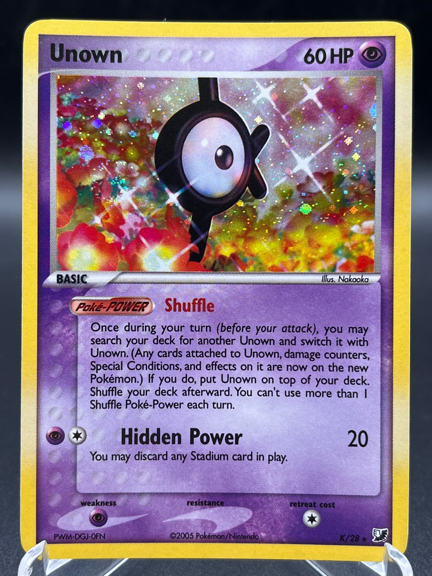 Pokémon TCG: 2005 Unown K/28 Unseen Forces