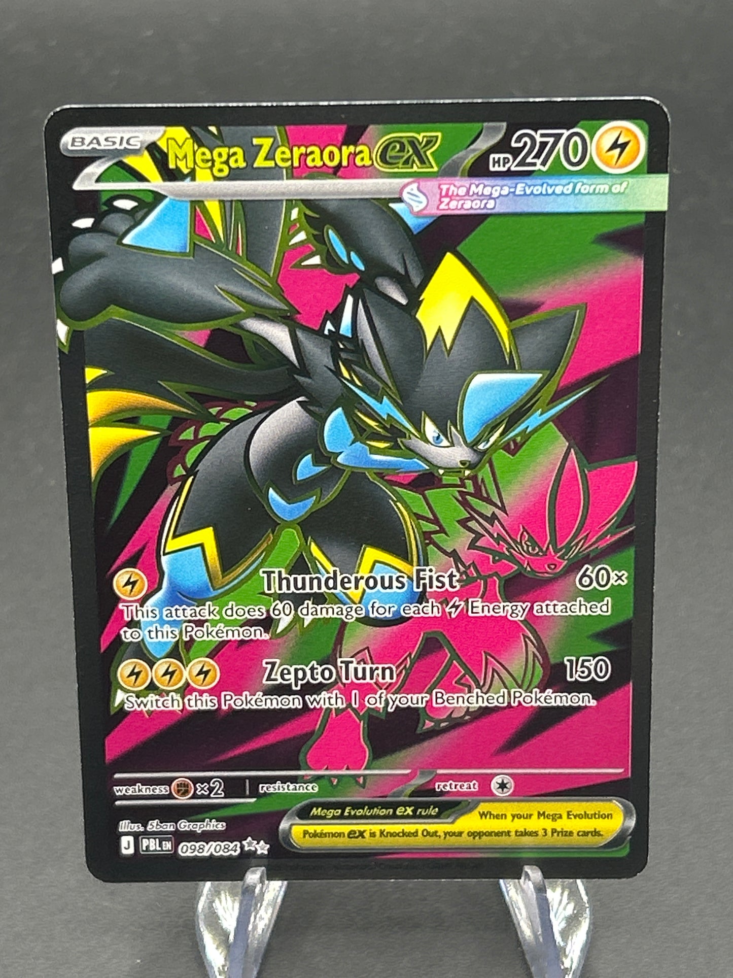 Pokémon TCG: 2026 - Mega Zeraora ex 098/084 - Pitch Black