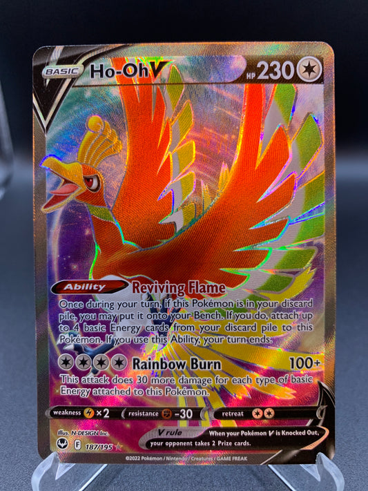 Pokémon TCG: 2022 Ho-Oh V 187/195 SWSH: Silver Tempest