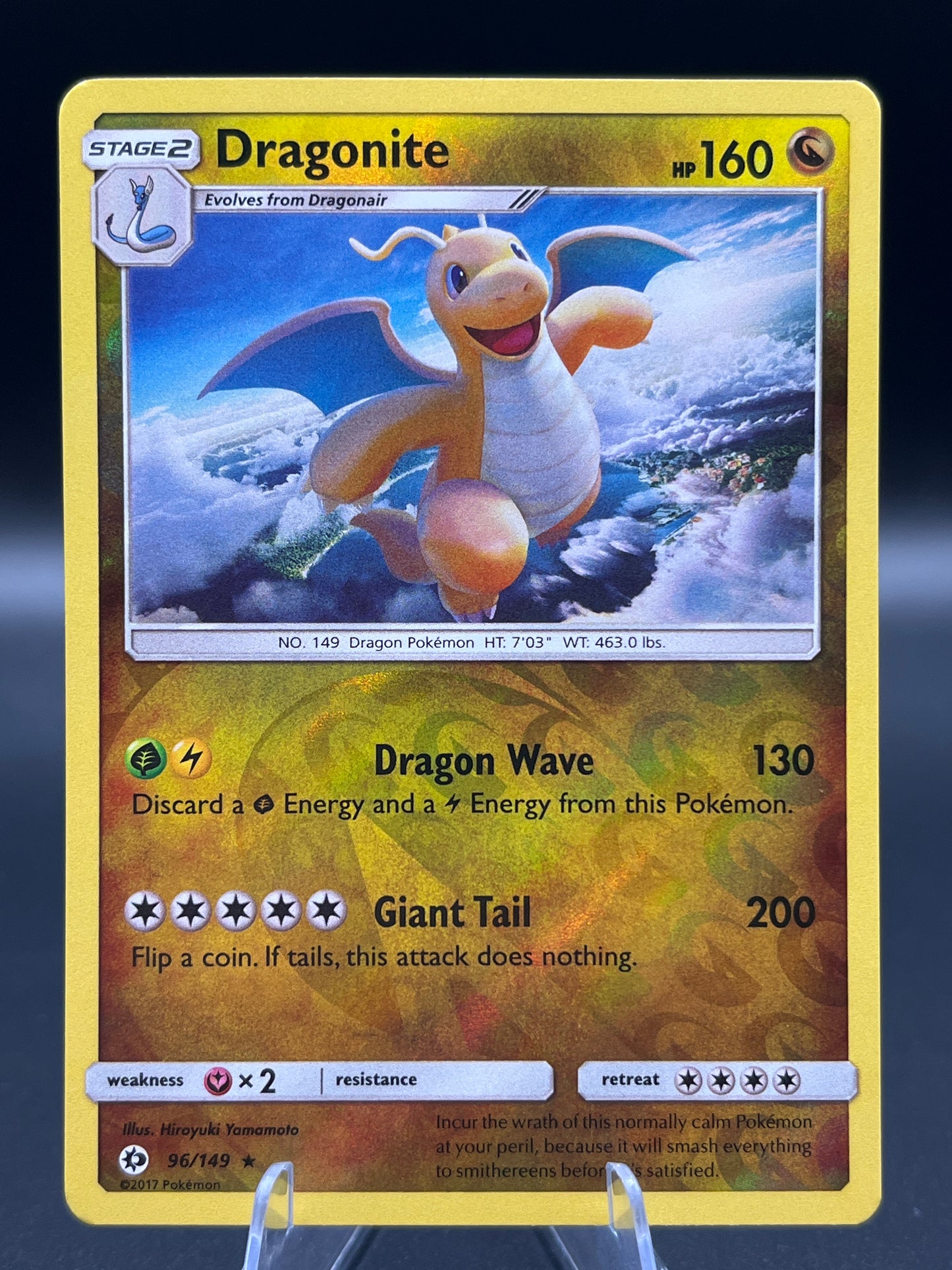 Pokémon TCG: 2017 Dragonite 96/149 - SM: Base Set Reverse Holo