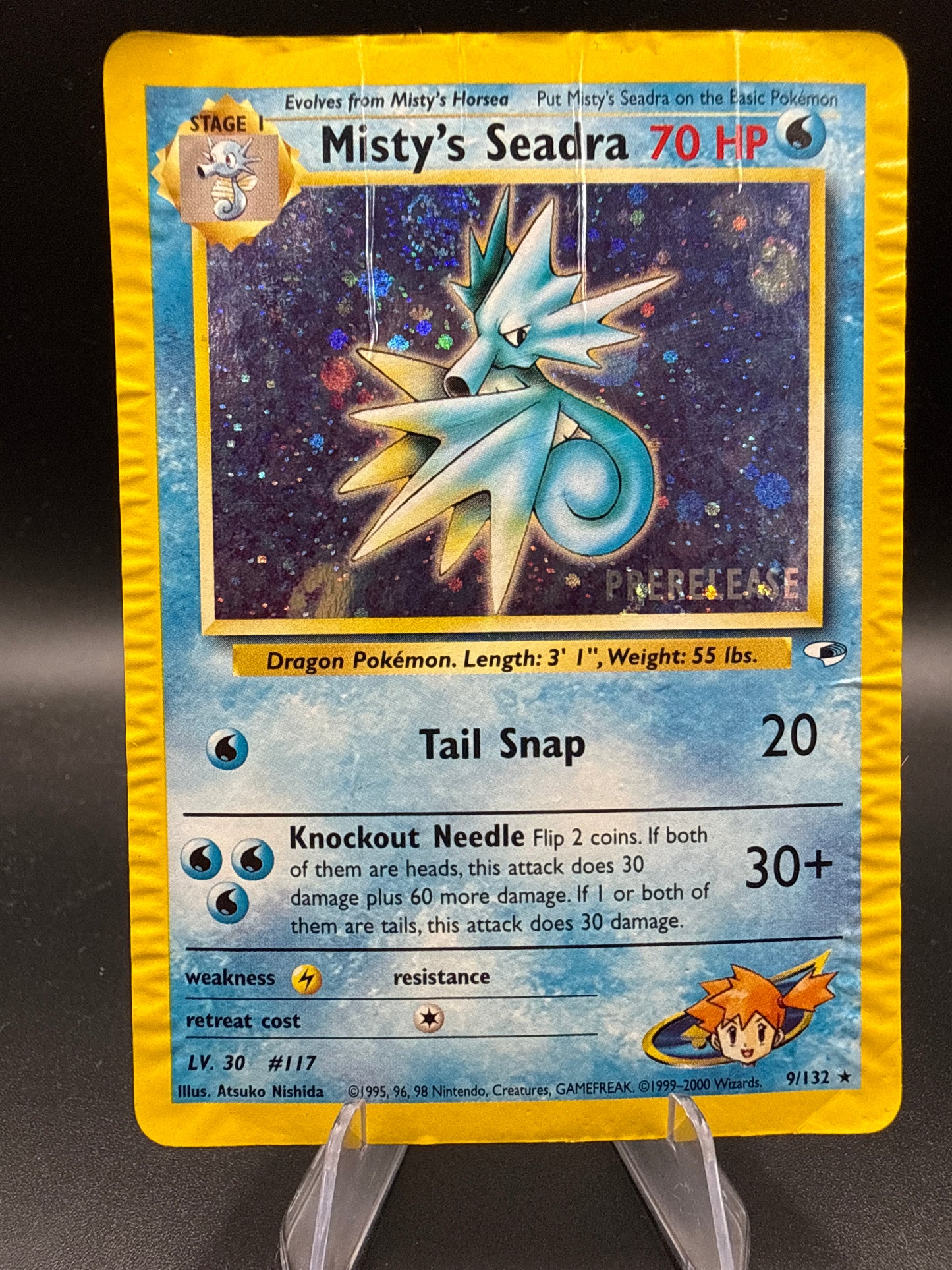 Pokémon TCG: 2000 Misty's Seadra - 9/132 - WoTC Prerelease Promo