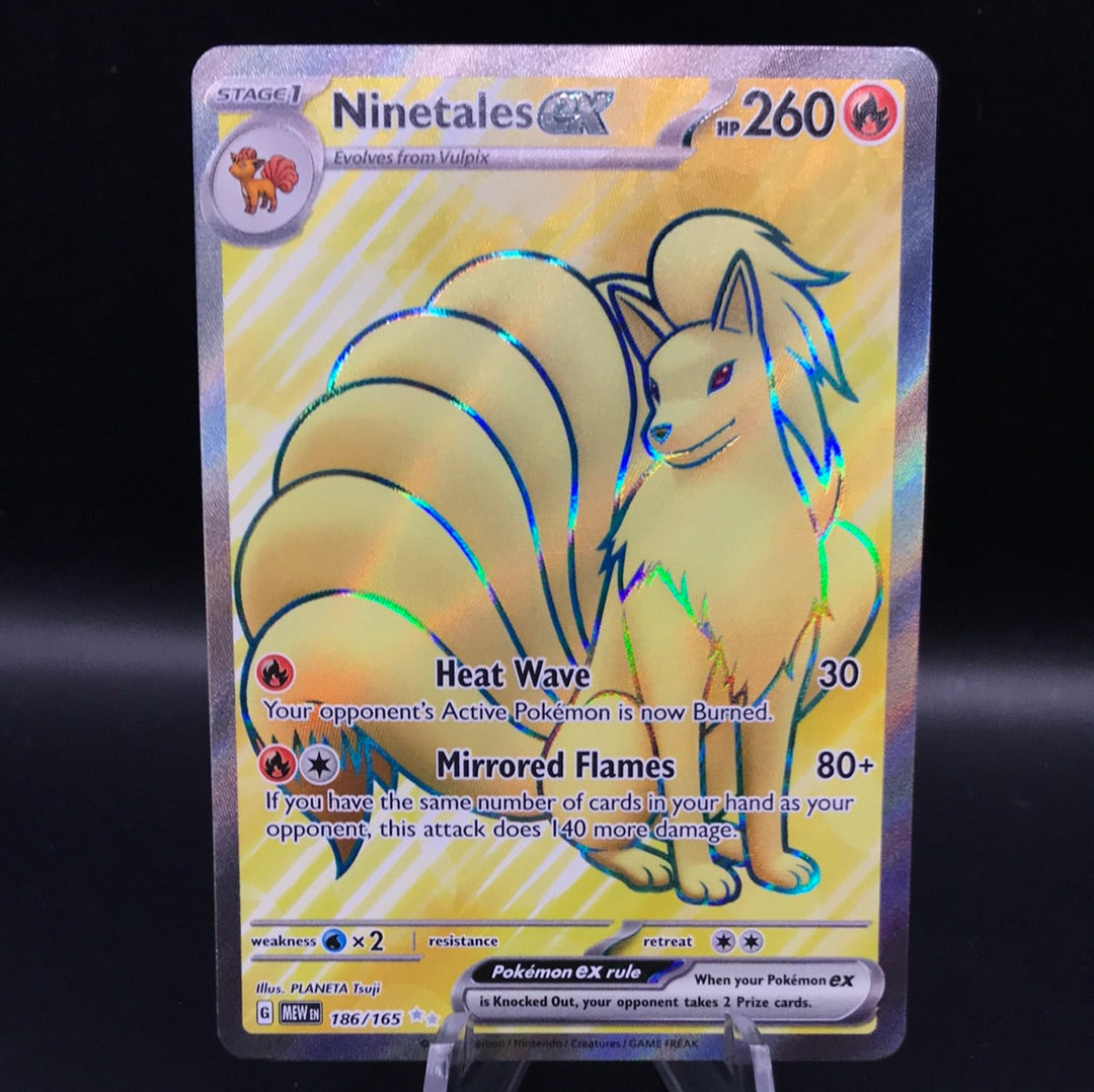 Pokémon TCG: 2023 Ninetales ex 186/165 SV: 151