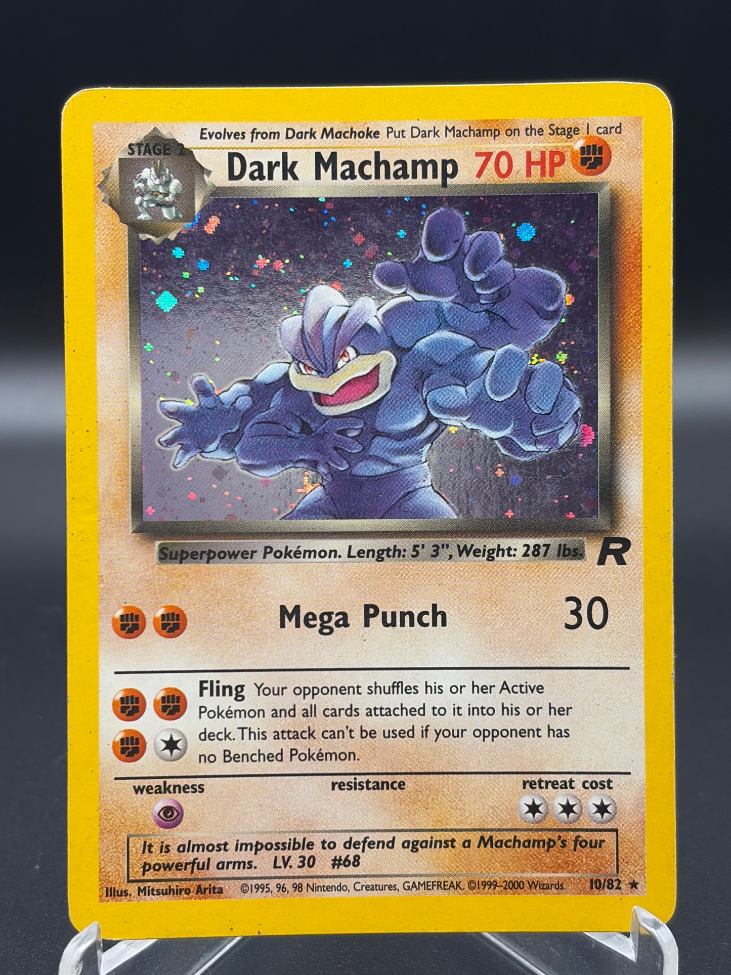 Pokémon TCG: 1999 Dark Machamp 10/82 Team Rocket HP