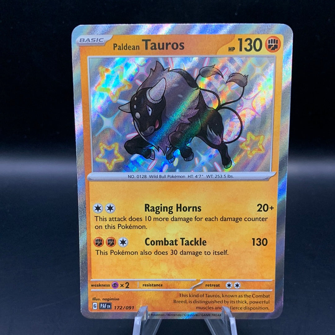Pokémon TCG: 2024 Paldean Tauros 172/091 S&V Paldean Fates Baby Shiny