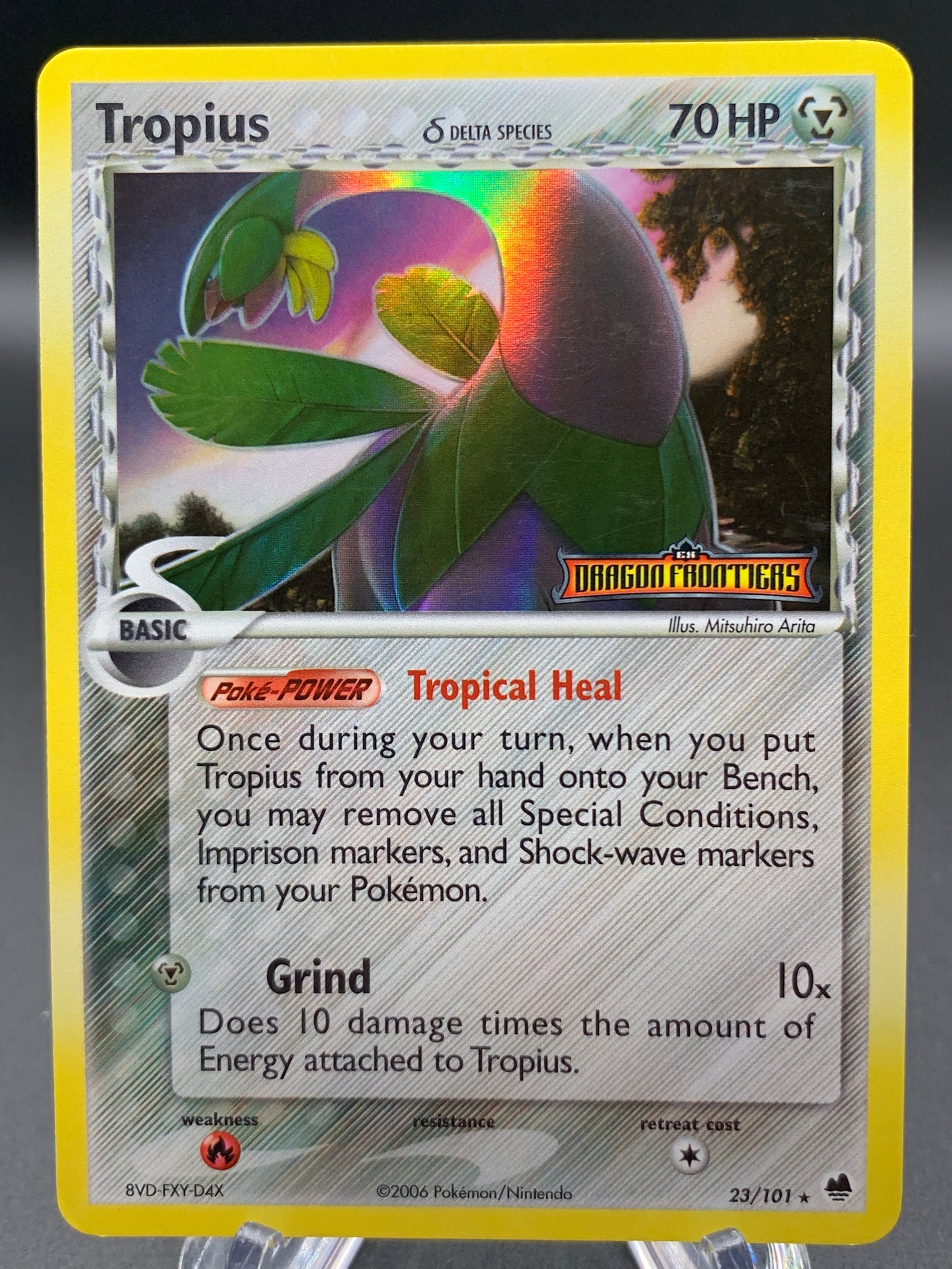 Pokémon TCG: 2006 Tropius (Delta Species) - 23/101 - Dragon Frontiers Stamp