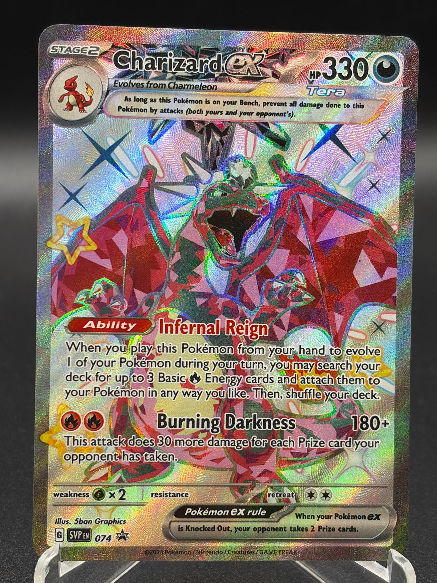 Pokémon TCG: 2024 Charizard ex SVP 074 SV: Promos LP