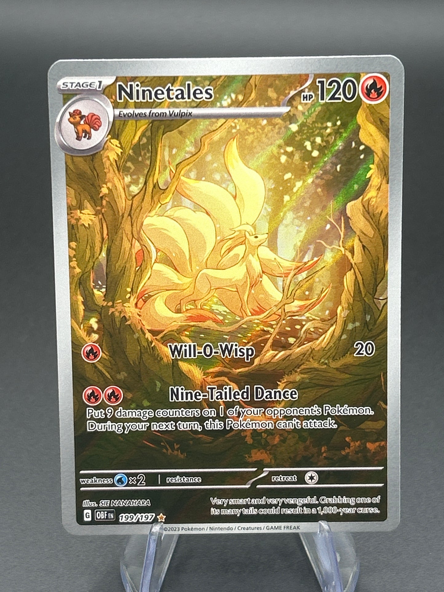 Pokémon TCG: 2023 Ninetales - 199/197 - SV: Obsidian Flames