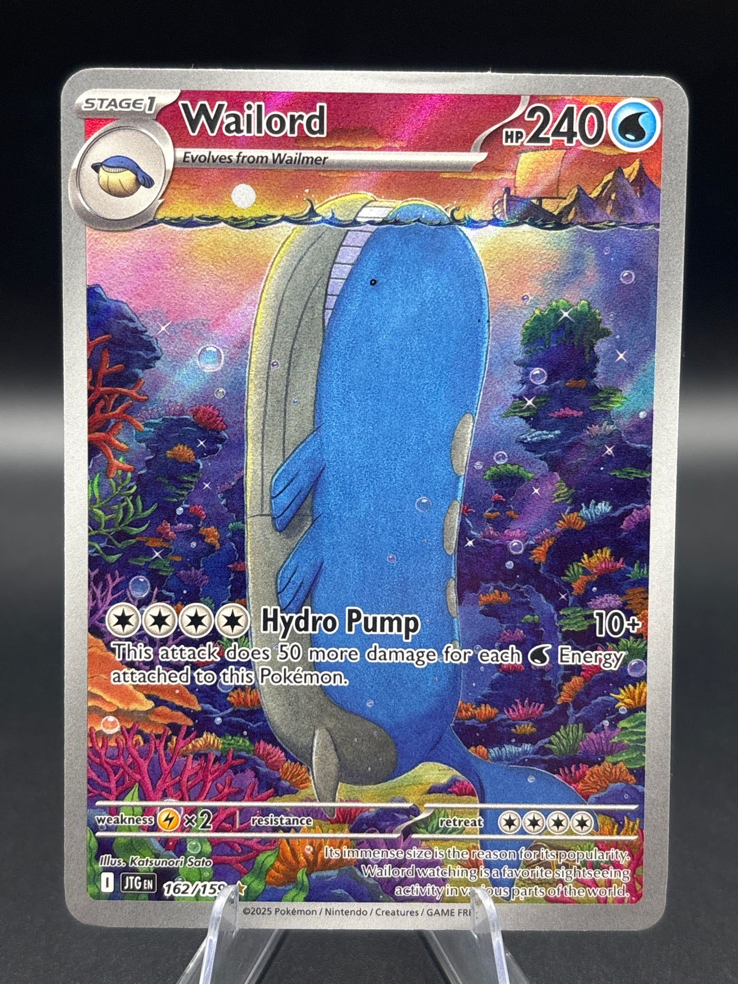 Pokémon TCG: 2025 Wailord - 162/159 - SV: Journey Together (Damaged)