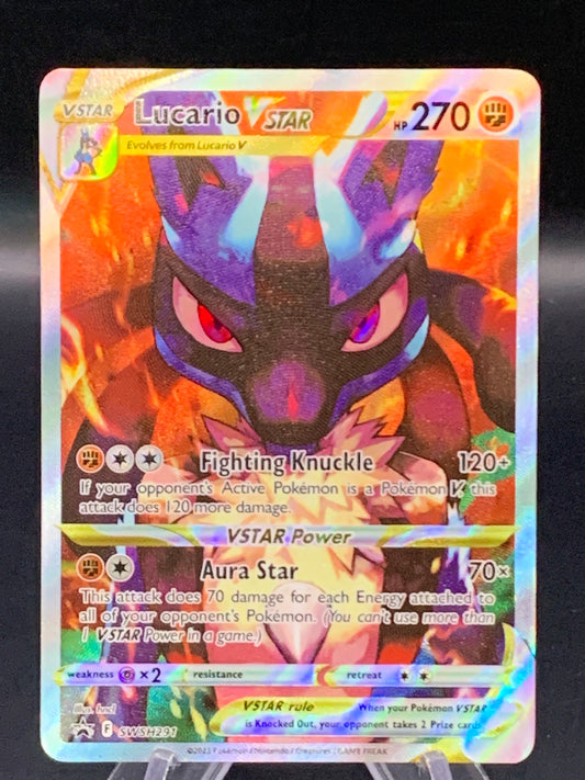 Pokémon TCG: 2023 Lucario VSTAR - SWSH291 - SWSH: Crown Zenith ETB Promo