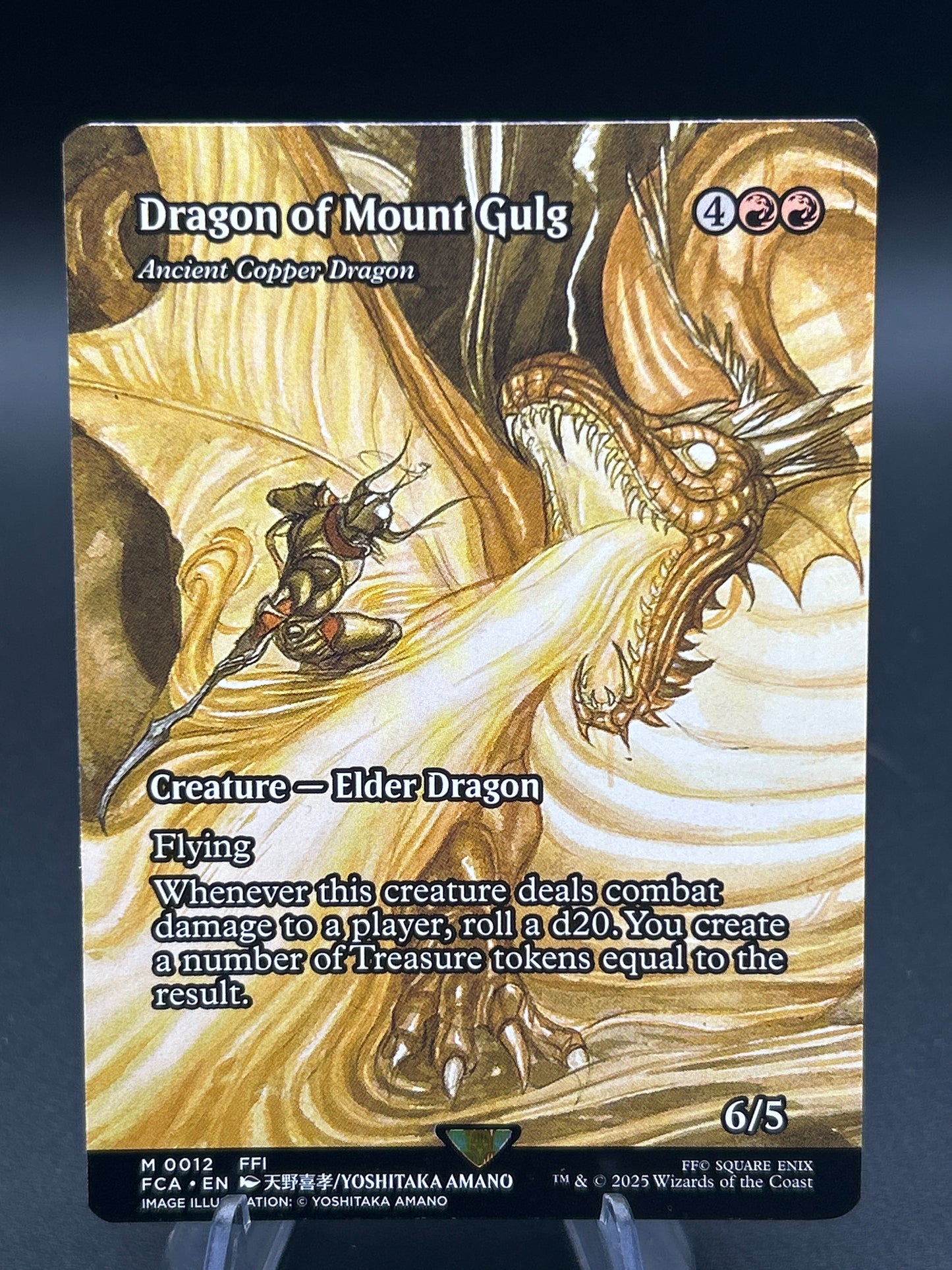 MTG TCG: Dragon of Mount Gulg - Ancient Copper Dragon (Showcase) M 0012 FCA: FINAL FANTASY - Through the Ages