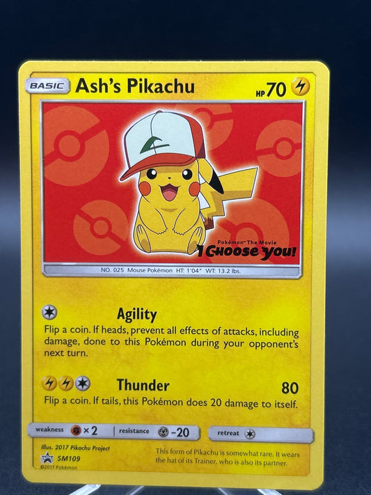 Pokémon TCG: 2019 Ash's Pikachu SM109 SM: Sun & Moon Promos